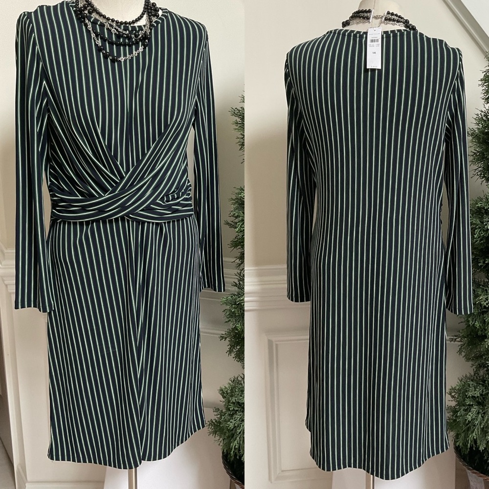 Ann Taylor Stripe Dress Size 14